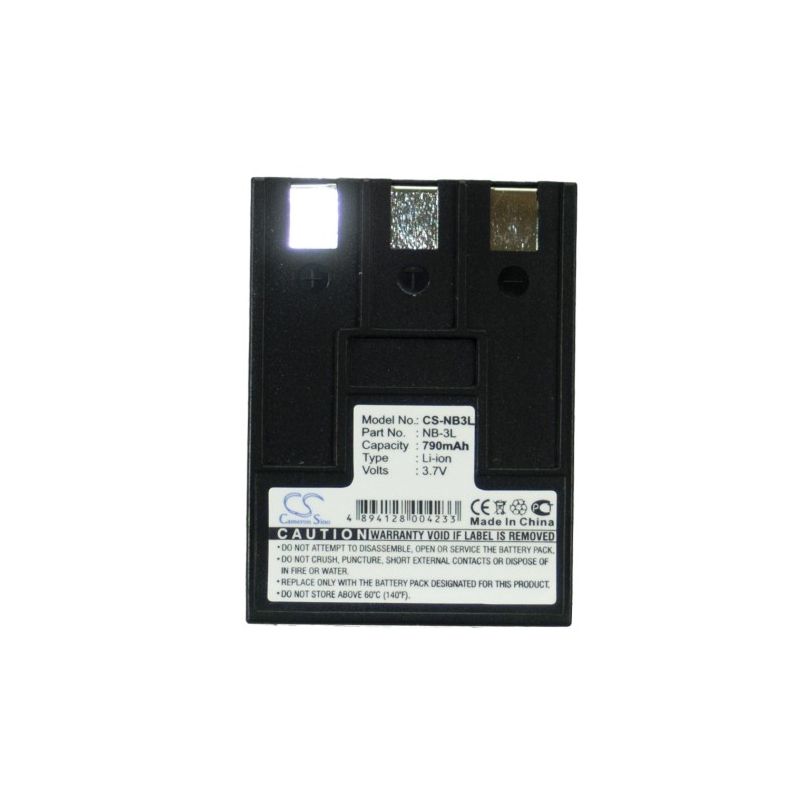 Li-ion Battery Fits Canon, Digital 30, Digital Ixus 700, Ixus 750 3.7v, 790mah Camera Cameron Sino Technology Limited