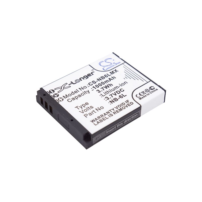Li-ion Battery Fits Canon, Digital Ixus 200 Is, Digital Ixus 210, Digital Ixus 95 Is 3.7v, 1000mah Camera Cameron Sino Technology Limited