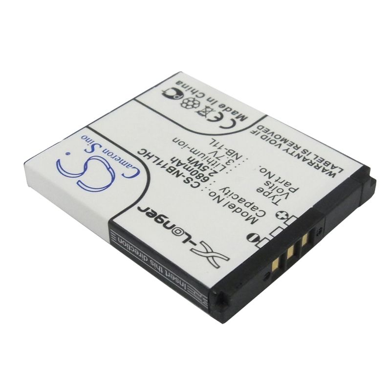 Li-ion Battery Fits Canon, Elph 110 Hs, Elph 340 Hs, Ixus 125 3.7v, 680mah Camera Cameron Sino Technology Limited