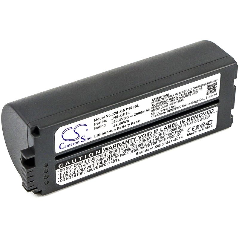 Li-ion Battery fits Canon, Selphy Cp- 500, Selphy Cp-100, Selphy Cp-1000 22.2V, 2000mAh Printer Cameron Sino Technology Limited