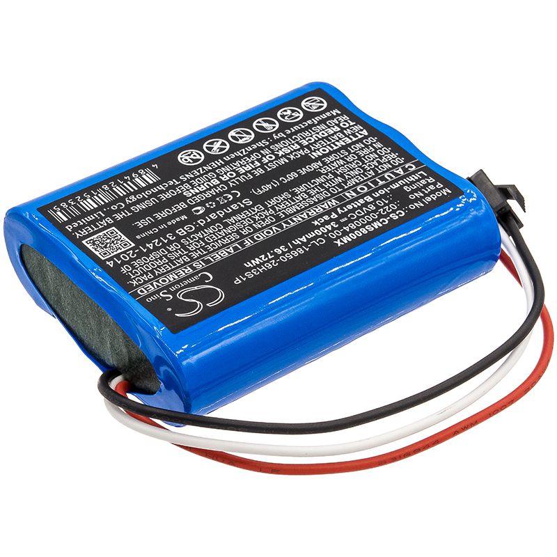 Li-ion Battery fits Cardiomonitor, Comen Star 8000, Comen Star 8000 E 10.8V, 3400mAh Medical Cameron Sino Technology Limited