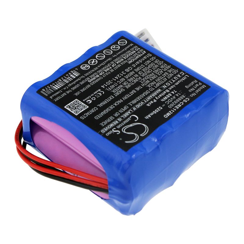 Li-ion Battery fits Carewell, Ecg-1112, Ecg-1112l 14.4V, 5200mAh Medical Cameron Sino Technology Limited