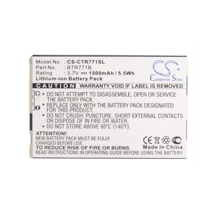 Li-ion Battery fits Casio, c771, gzone commando c771, verizon 3.7V, 1500mAh Mobile & SmartPhone Cameron Sino Technology Limited (Suspended)