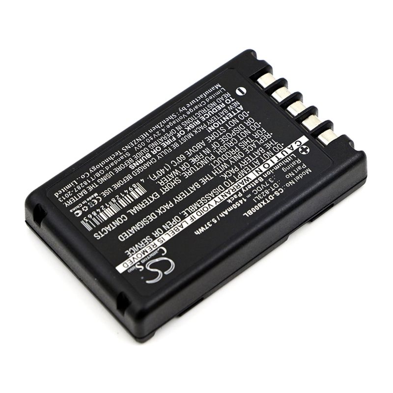 Li-ion Battery fits Casio, Dt-800, Dt-810 3.7V, 1450mAh Barcode Scanner Cameron Sino Technology Limited