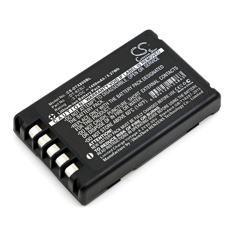Li-ion Battery fits Casio, Dt-800, Dt-810 3.7V, 1450mAh Barcode Scanner Cameron Sino Technology Limited