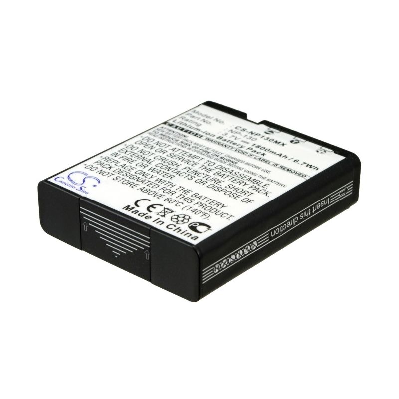 Li-ion Battery fits Casio, Exilim Ex-fc300s, Exilim Ex-h30, Exilim Ex-h30bk 3.7V, 1800mAh Camera Cameron Sino Technology Limited