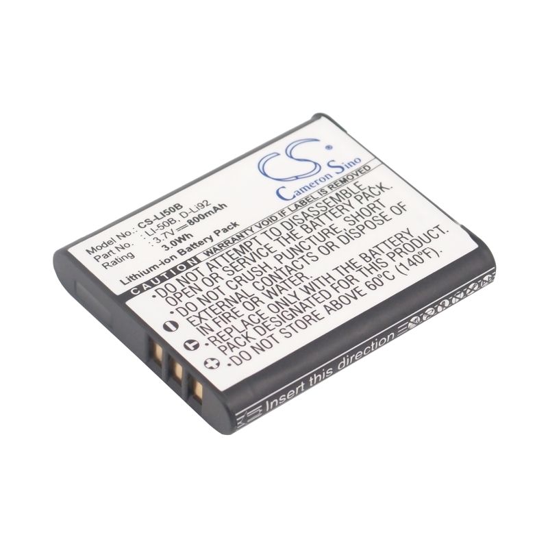Li-ion Battery Fits Casio, Exilim Ex-tr10, Exilim Ex-tr100, Exilim Ex-tr10be 3.7v, 800mah Camera Cameron Sino Technology Limited