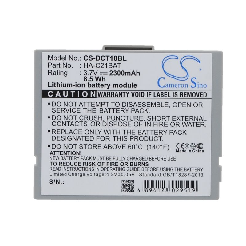 Li-ion Battery fits Casio, It10 3.7V, 2300mAh Barcode Scanner Cameron Sino Technology Limited