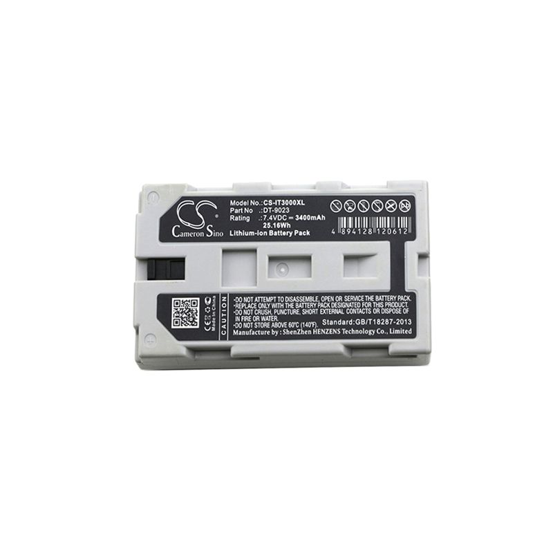 Li-ion Battery fits Casio, It2000, It-2000, It-2000d30e 7.4V, 3400mAh Barcode Scanner Cameron Sino Technology Limited