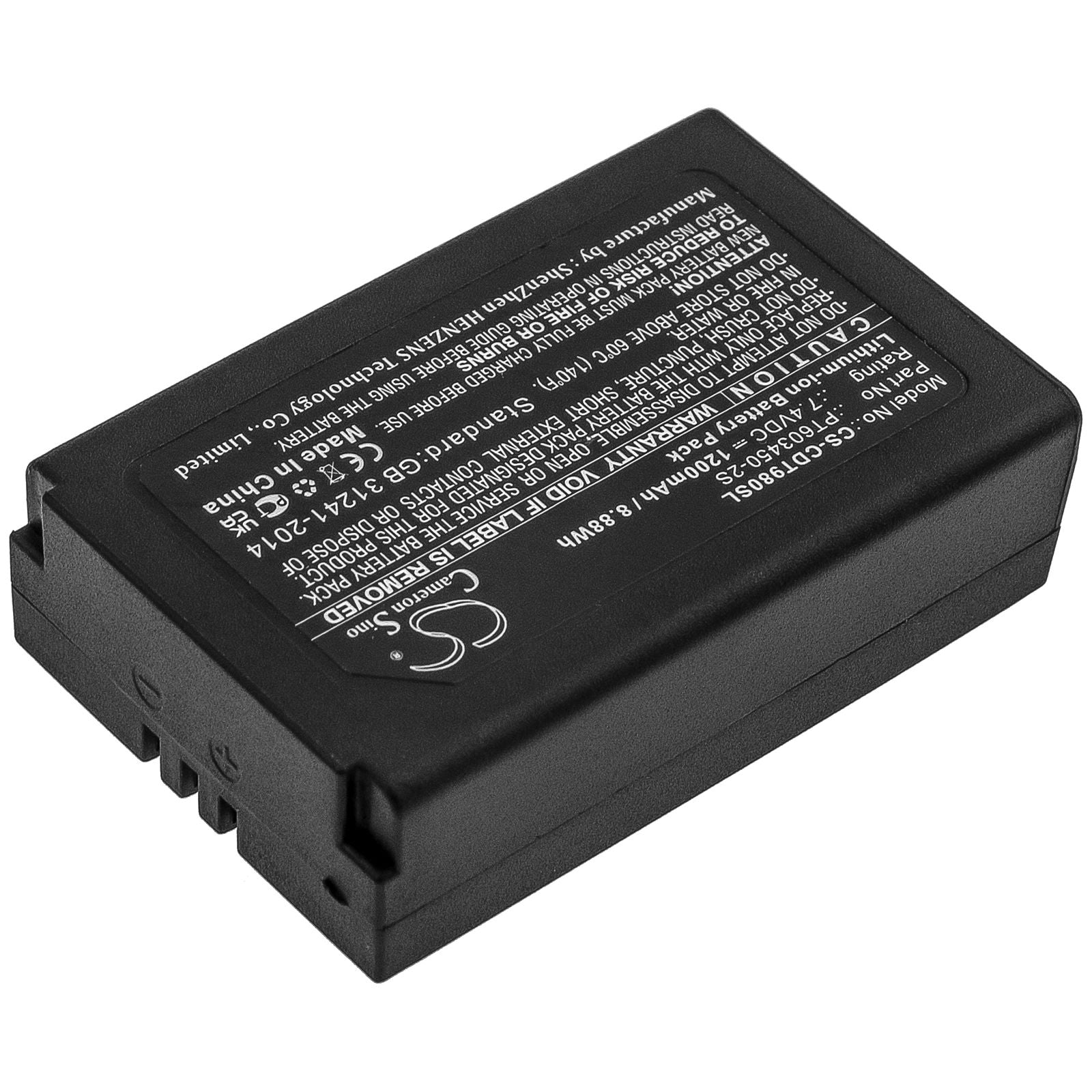 Li-ion Battery fits Cem, Dt-9880, Dt-9880m, Dt-9881 7.4V, 1200mAh Equipment & Survey & Test Cameron Sino Technology Limited