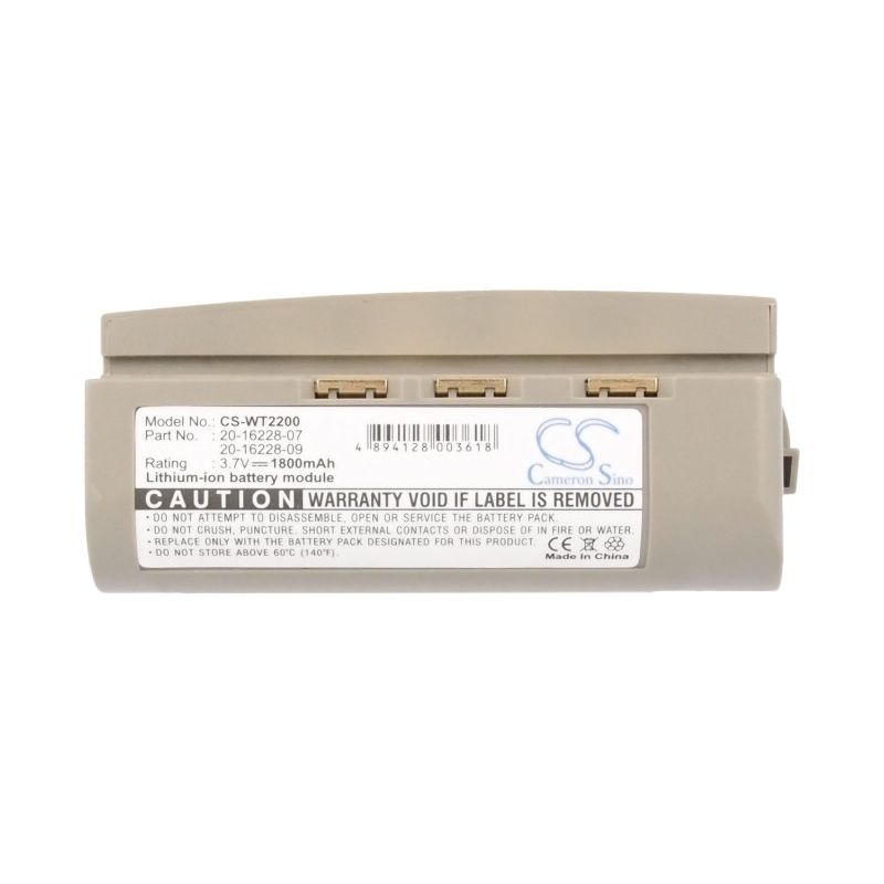 Li-ion Battery fits Chameleon, Rf Wt2200, Rf Wt2280, Symbol 3.6V, 1800mAh Barcode Scanner Cameron Sino Technology Limited