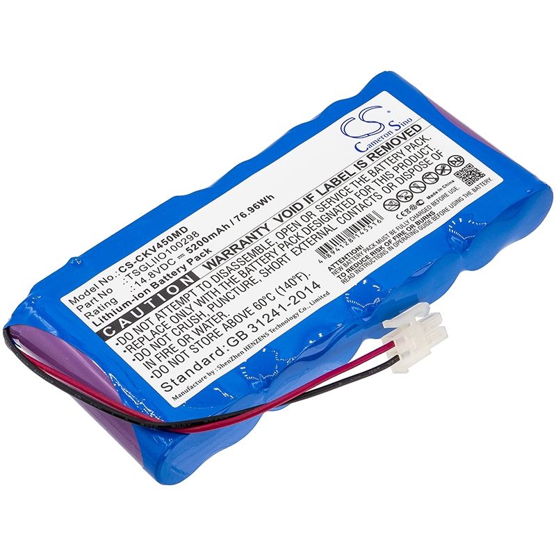 Li-ion Battery fits Charter Kontron, Vitalogik 4500, Charter Kontron 14.8V, 5200mAh Medical Cameron Sino Technology Limited