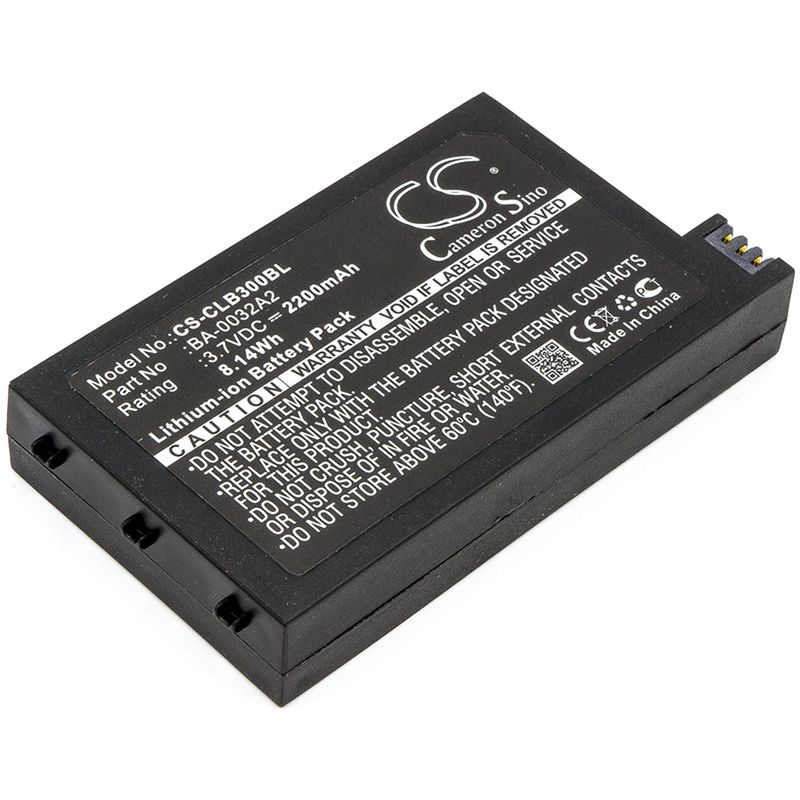Li-ion Battery fits Cipherlab, Cp30, Cp30-l 3.7V, 2200mAh Barcode Scanner Cameron Sino Technology Limited