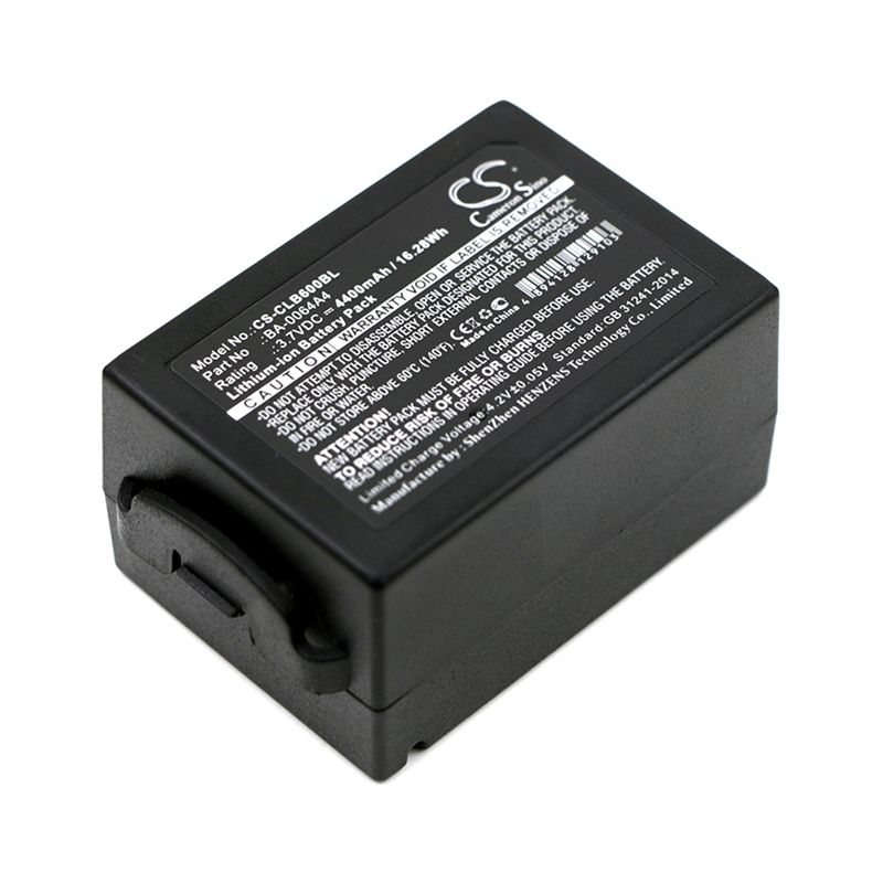 Li-ion Battery Fits Cipherlab, Cp60, Cp60g 3.7v, 4400mah Barcode Scanner Cameron Sino Technology Limited