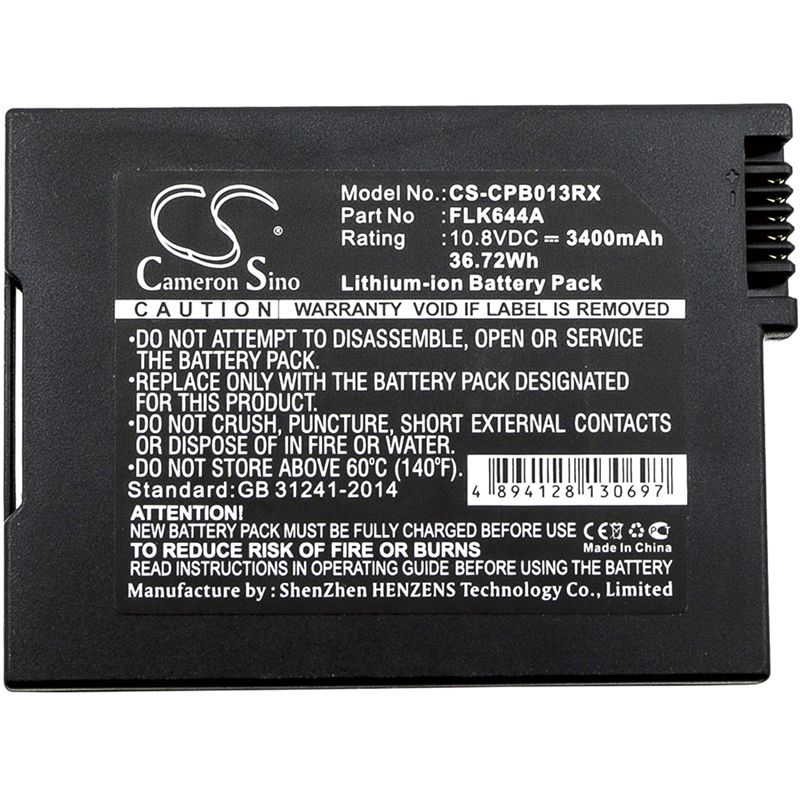 Li-ion Battery fits Cisco, Dpq3212, Dpq3925, Pegatron 10.8V, 3400mAh Cable Modem Cameron Sino Technology Limited