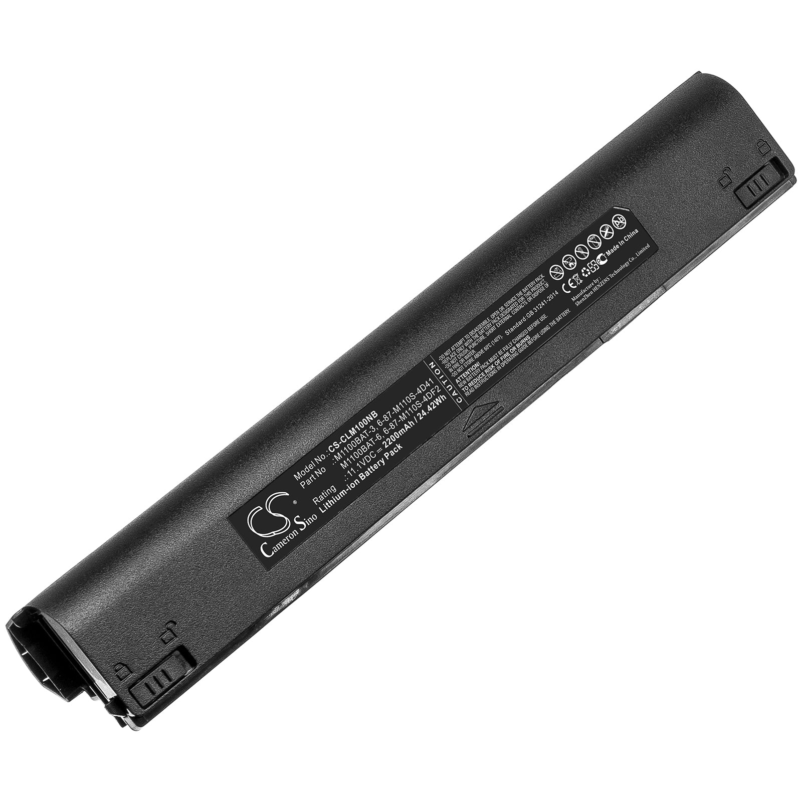 Li-ion Battery fits Clevo, 6-87-m110s-4d41, 6-87-m110s-4df2, 6-87-m110s-4rf2, M1100bat, M1100bat-3, M1100bat-6 11.1V, 2200mAh Computer Cameron Sino Technology Limited (Suspended)