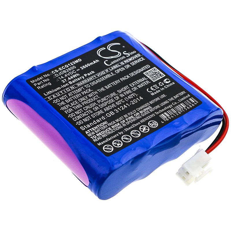 Li-ion Battery fits Cmics, Ecg-1230s 14.4V, 2600mAh Medical Cameron Sino Technology Limited