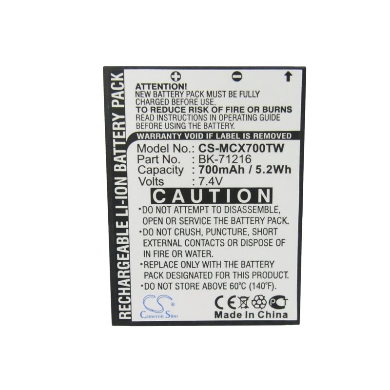 Li-ion Battery Fits Cobra, Cxr 700, Cxr 750, Cxr 800 7.4v, 700mah Two-Way Radio Cameron Sino Technology Limited