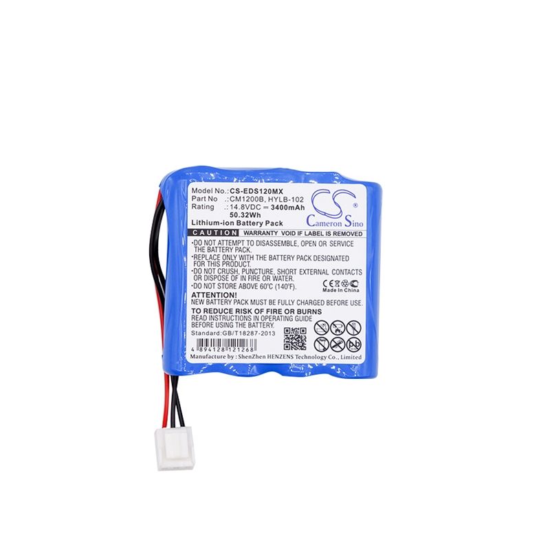 Li-ion Battery fits Comen, Cm1200b Ecg, Cm-1200b Ecg, Edan 14.8V, 3400mAh Medical Cameron Sino Technology Limited