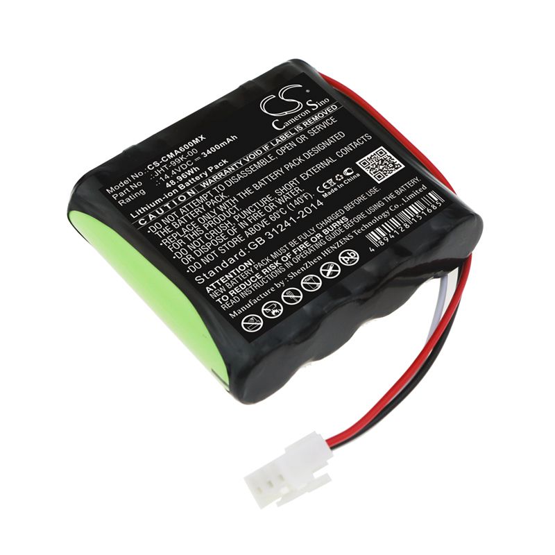 Li-ion Battery fits Comen, Cm600, Cm-600 14.4V, 3400mAh Medical Cameron Sino Technology Limited