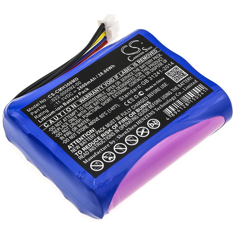 Li-ion Battery fits Comen, H3 11.1V, 2600mAh Medical Cameron Sino Technology Limited