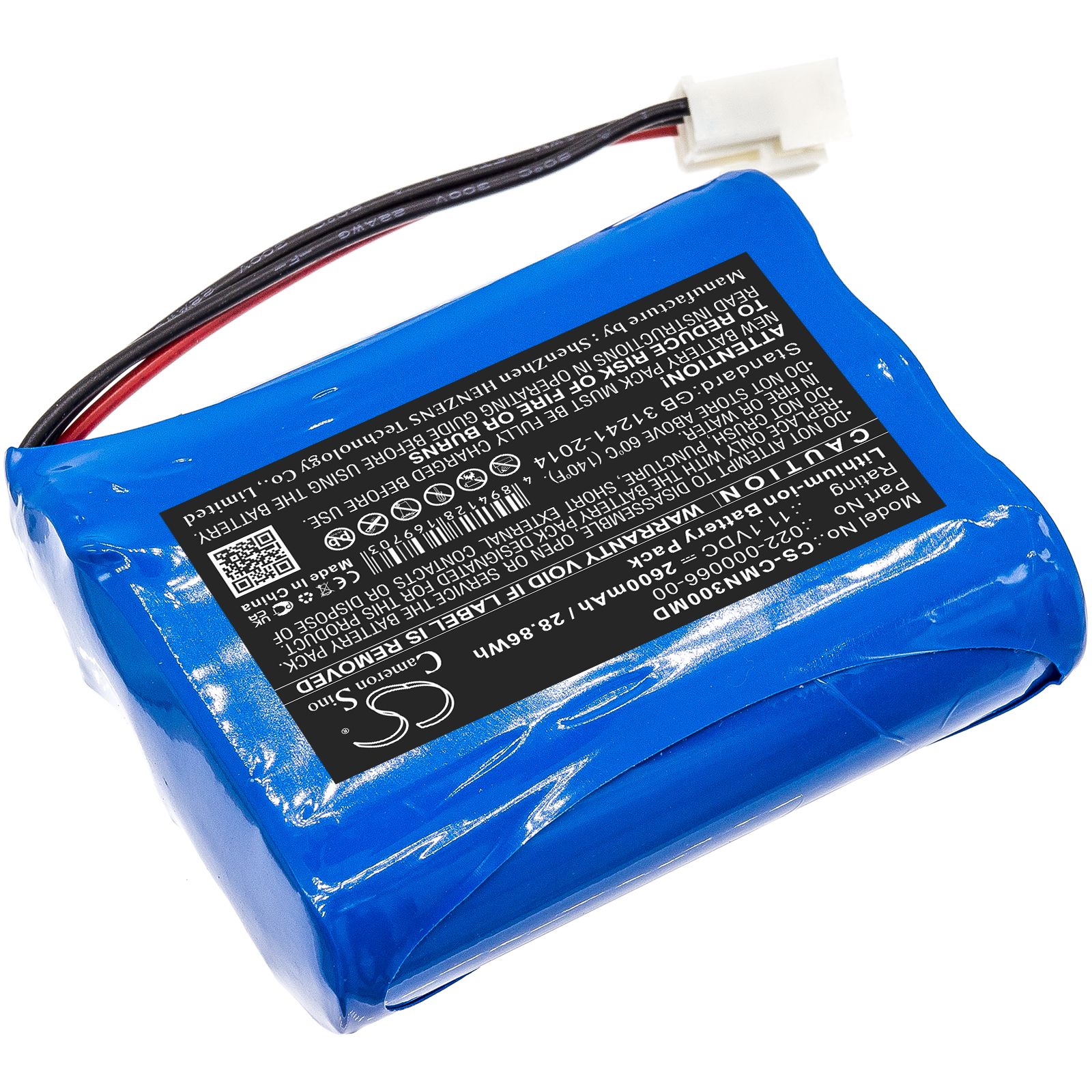 Li-ion Battery fits Comen, Nc30 11.1V, 2600mAh Medical Cameron Sino Technology Limited