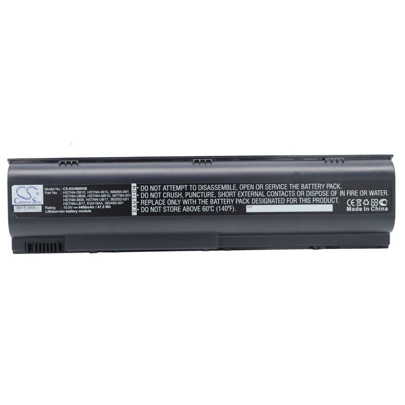 Li-ion Battery fits Compaq, business Notebook Nx4800, business Notebook Nx7100, business Notebook Nx7200 10.8V, 4400mAh Notebook & Laptop Cameron Sino Technology Limited