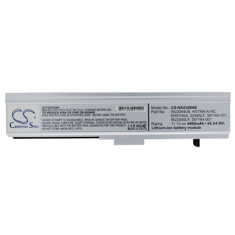 Li-ion Battery fits Compaq, p-b1800, presario B1800, presario B1801tu 11.1V, 4400mAh Notebook & Laptop Cameron Sino Technology Limited