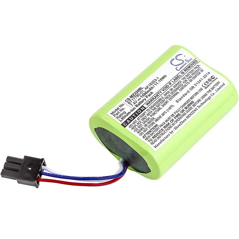 Li-ion Battery fits Comtec, Mx420l, Zebra, Mz220 7.4V, 1500mAh Portable Printer Cameron Sino Technology Limited