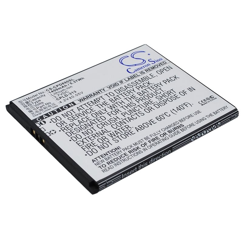 Li-ion Battery fits Coolpad, 4 mini,8908 3.7V, 1450mAh Communications Cameron Sino Technology Limited (Suspended)