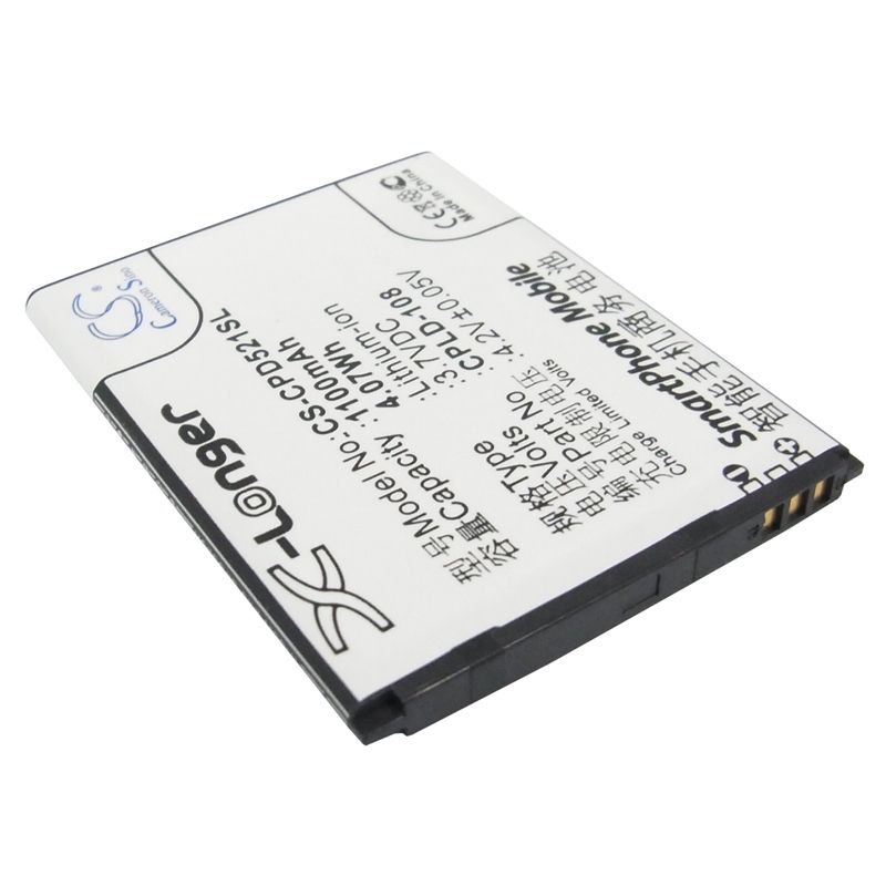 Li-ion Battery fits Coolpad, 5210a, 5210d 3.7V, 1100mAh Communications Cameron Sino Technology Limited (Suspended)