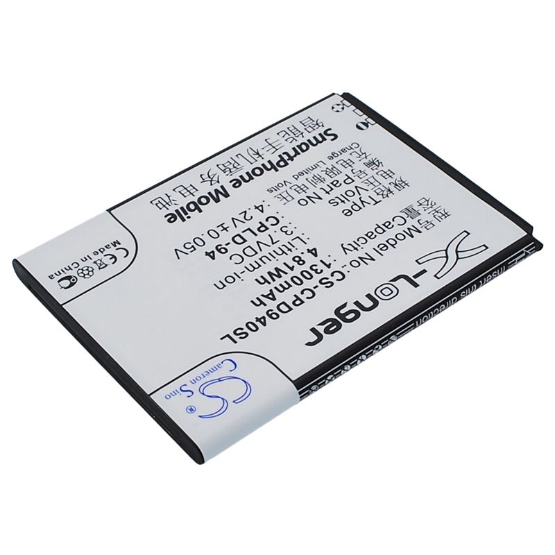 Li-ion Battery fits Coolpad, 5210s,7011, 7019a 3.7V, 1300mAh Communications Cameron Sino Technology Limited (Suspended)
