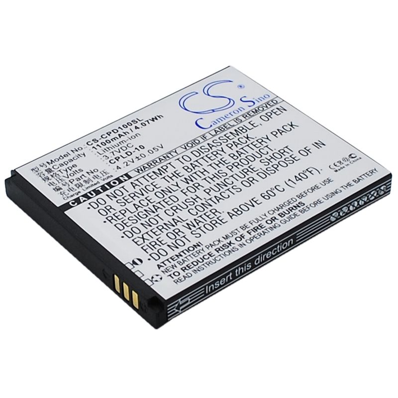 Li-ion Battery fits Coolpad, 5216s,7230, 7230b 3.7V, 1100mAh Communications Cameron Sino Technology Limited (Suspended)