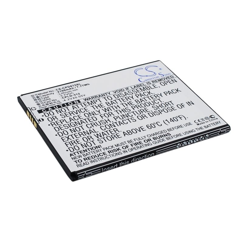 Li-ion Battery fits Coolpad, 5891q,5910,5950 3.7V, 2100mAh Mobile & SmartPhone Cameron Sino Technology Limited