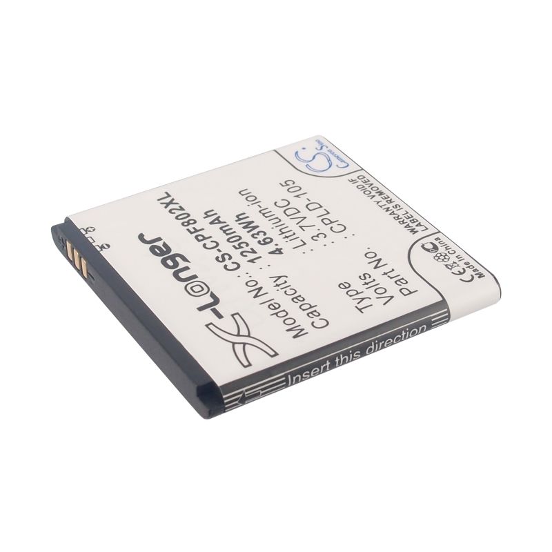 Li-ion Battery fits Coolpad, 8020+ 3.7V, 1250mAh Communications Cameron Sino Technology Limited (Suspended)