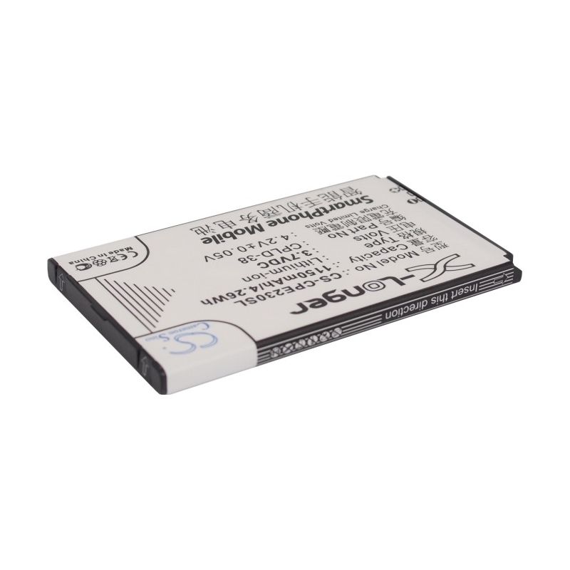 Li-ion Battery fits Coolpad, e230, e506, f603 3.7V, 1150mAh Mobile & SmartPhone Cameron Sino Technology Limited