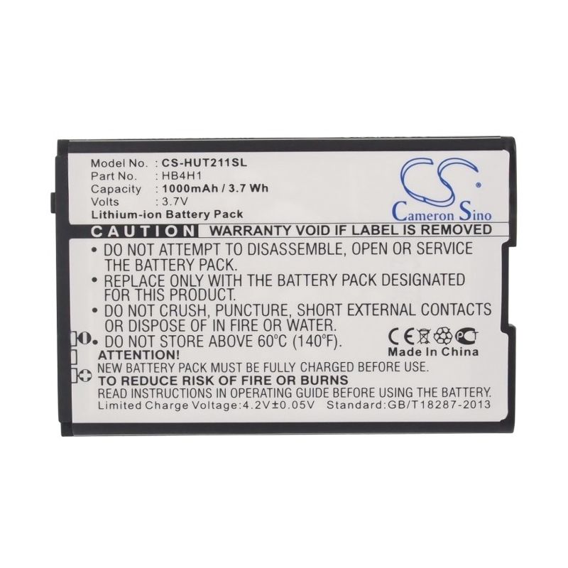 Li-ion Battery fits Coolpad, f61, huawei, g6600 3.7V, 1000mAh Mobile & SmartPhone Cameron Sino Technology Limited