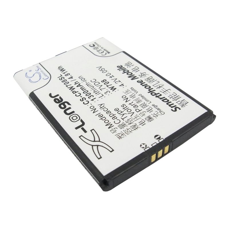 Li-ion Battery fits Coolpad, w708 3.7V, 1300mAh Mobile & SmartPhone Cameron Sino Technology Limited