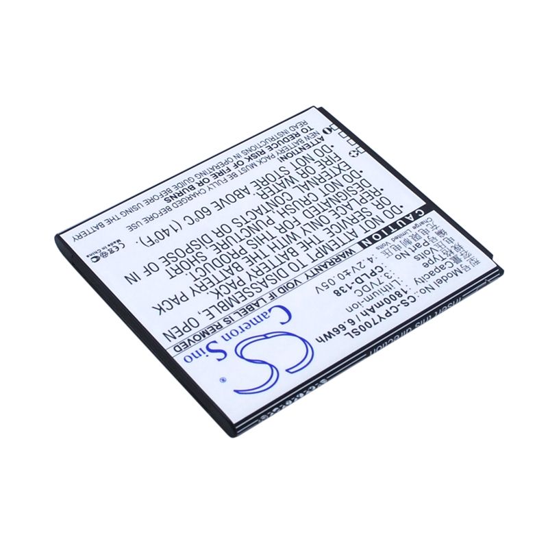 Li-ion Battery fits Coolpad, y60-c1, y70-c, y80-c 3.7V, 1800mAh Mobile & SmartPhone Cameron Sino Technology Limited