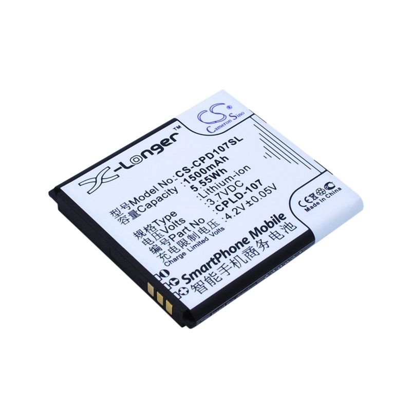 Li-ion Battery fits Coolpad,5108,5109,5211 3.7V, 1500mAh Mobile & SmartPhone Cameron Sino Technology Limited