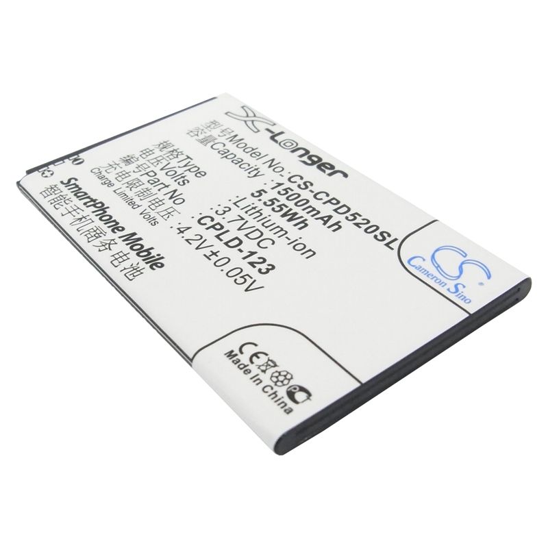 Li-ion Battery fits Coolpad,5200 3.7V, 1500mAh Communications Cameron Sino Technology Limited (Suspended)