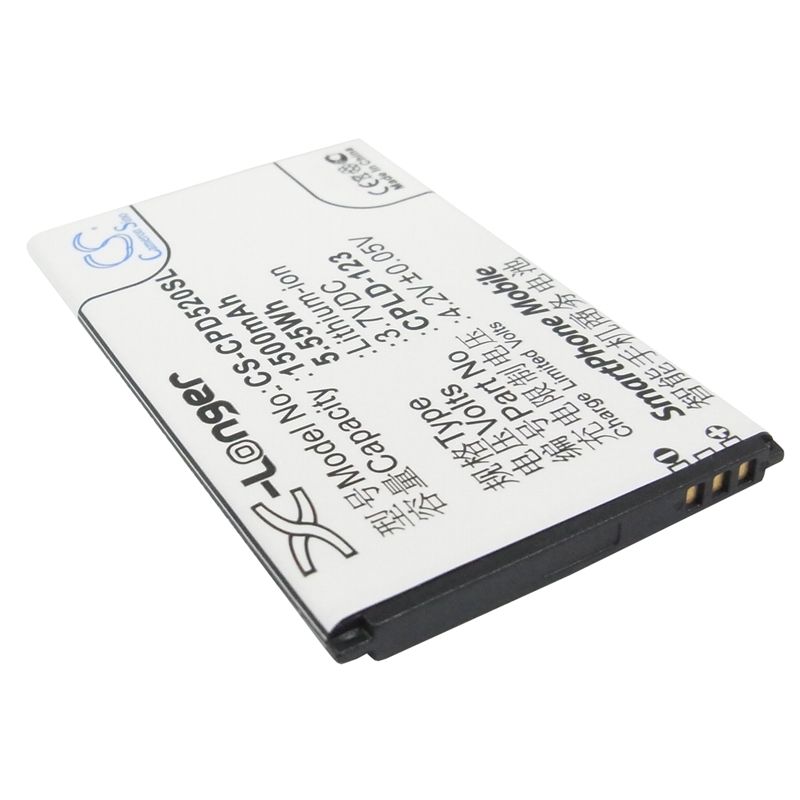 Li-ion Battery fits Coolpad,5200 3.7V, 1500mAh Communications Cameron Sino Technology Limited (Suspended)