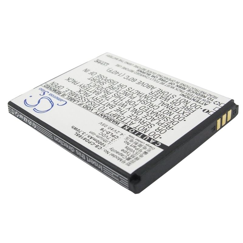 Li-ion Battery fits Coolpad,5216, 5860+,5862 3.7V, 1000mAh Communications Cameron Sino Technology Limited (Suspended)