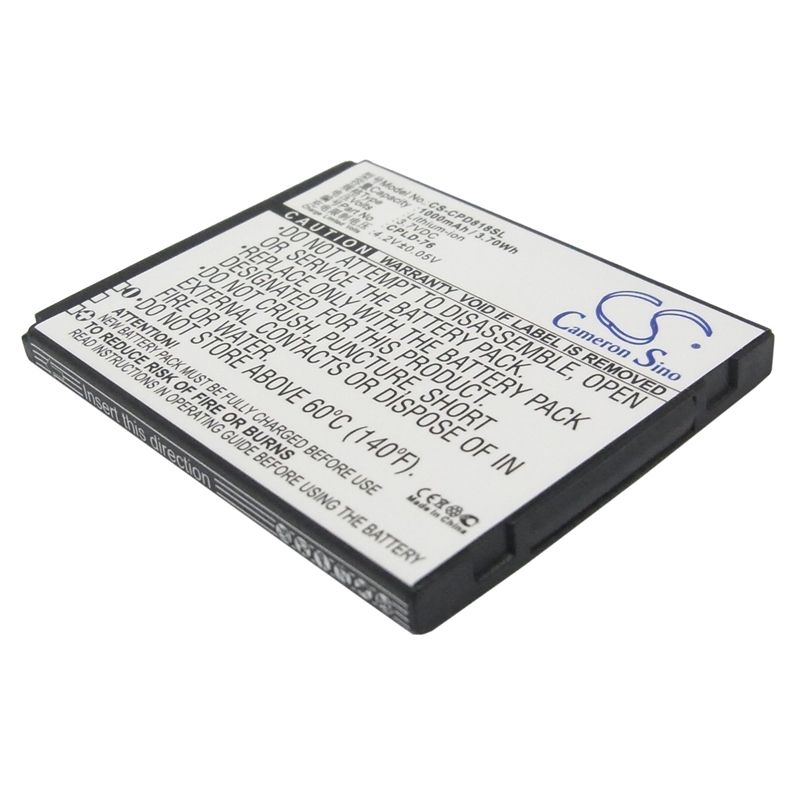 Li-ion Battery fits Coolpad,5216, 5860+,5862 3.7V, 1000mAh Communications Cameron Sino Technology Limited (Suspended)