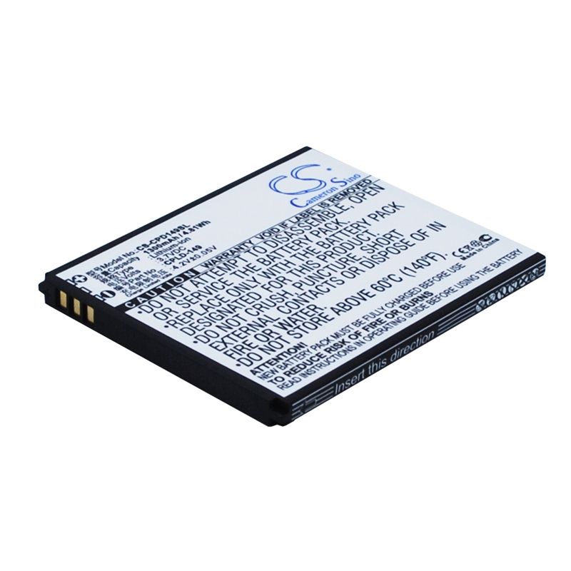 Li-ion Battery fits Coolpad,5261 3.7V, 1300mAh Communications Cameron Sino Technology Limited (Suspended)