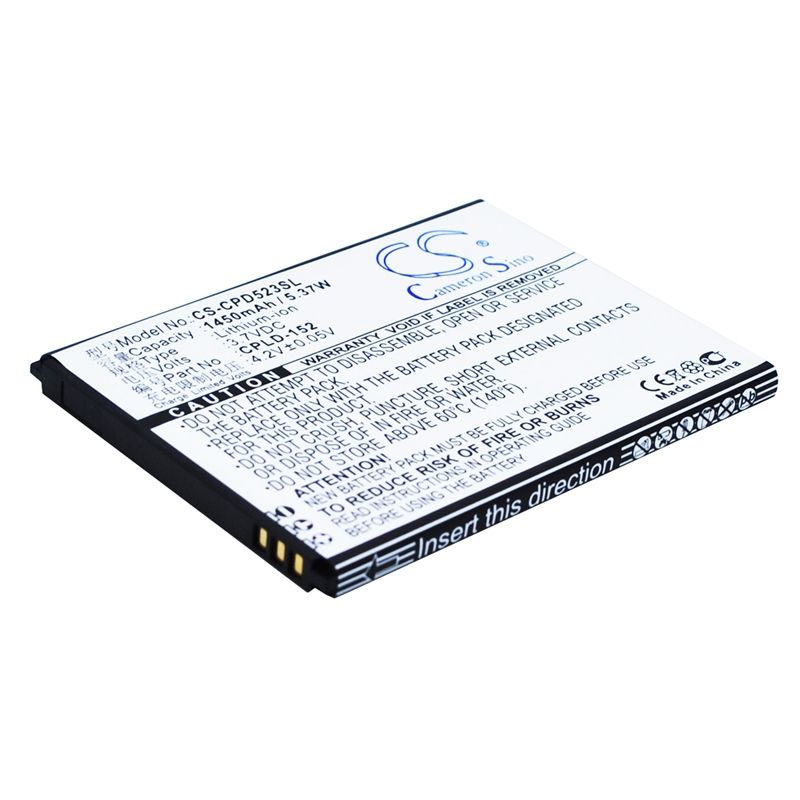 Li-ion Battery fits Coolpad,5263,5360 3.7V, 1450mAh Mobile & SmartPhone Cameron Sino Technology Limited