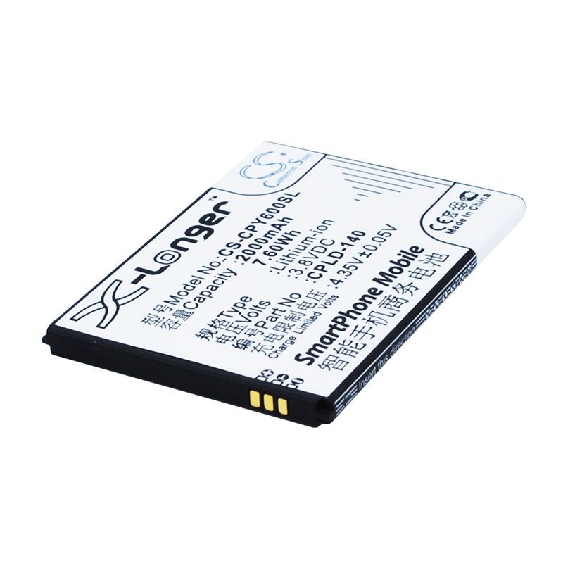 Li-ion Battery fits Coolpad,5316,8713, y60-w 3.8V, 2000mAh Communications Cameron Sino Technology Limited (Suspended)