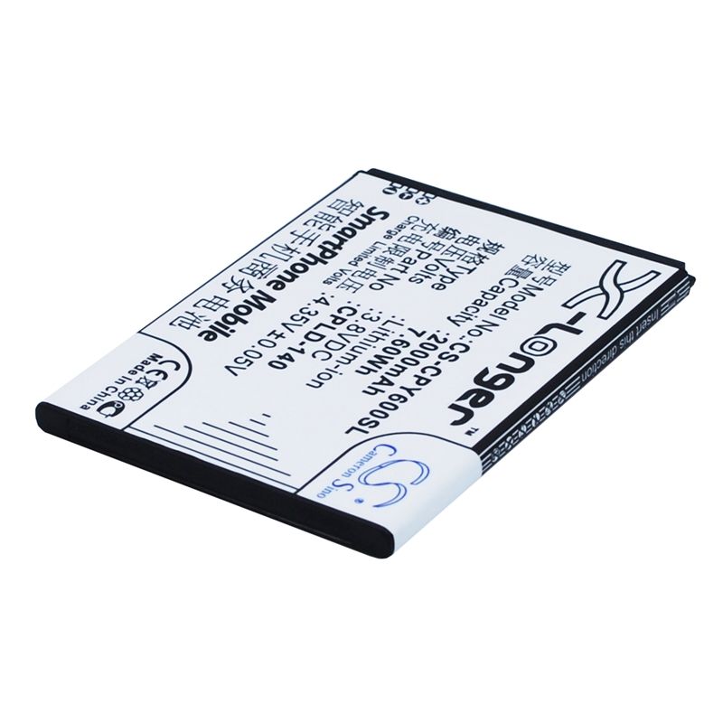 Li-ion Battery fits Coolpad,5316,8713, y60-w 3.8V, 2000mAh Communications Cameron Sino Technology Limited (Suspended)