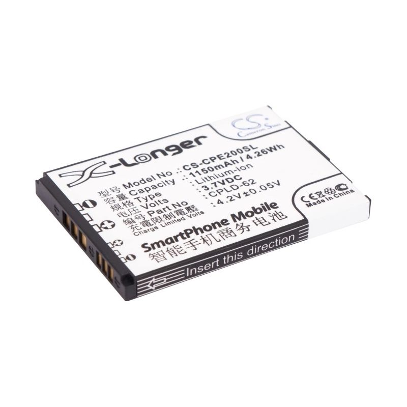 Li-ion Battery fits Coolpad,5800, d280, d520 3.7V, 1150mAh Communications Cameron Sino Technology Limited (Suspended)