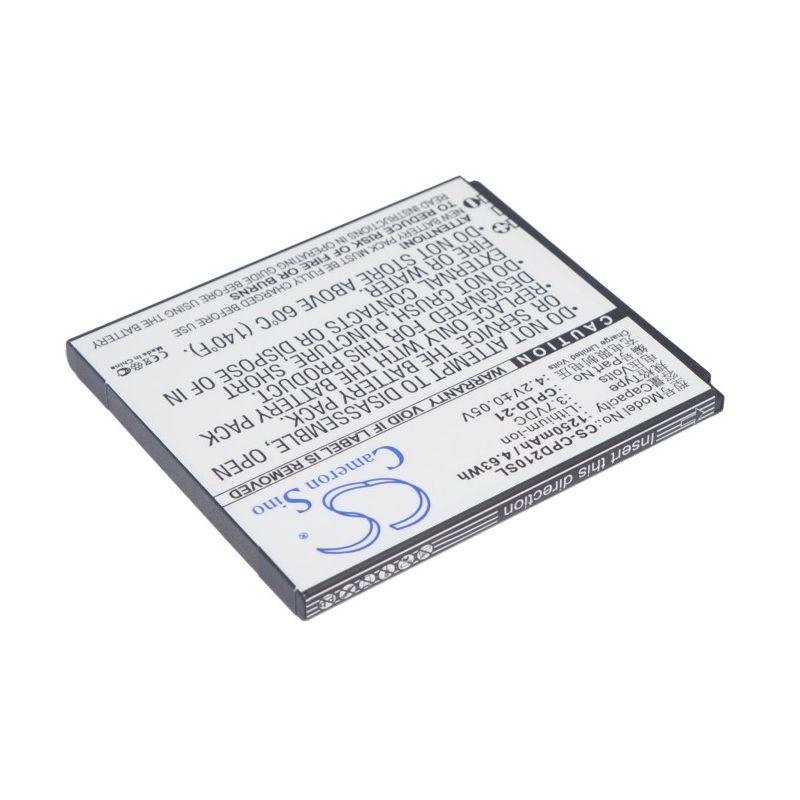 Li-ion Battery fits Coolpad,5876,5890, 7260s 3.7V, 1250mAh Communications Cameron Sino Technology Limited